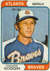 1974 Topps Baseball Cards      457     Chuck Goggin RC